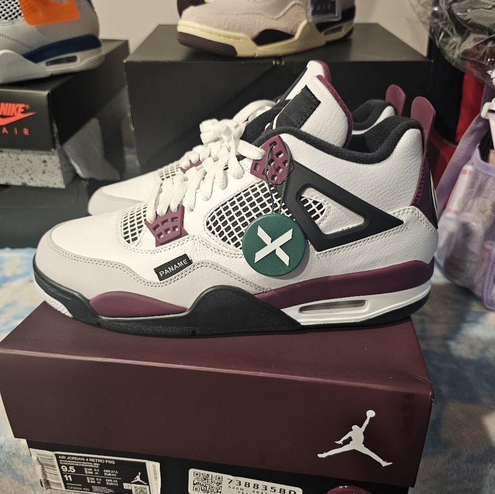 JORDAN 4 PSG DS SIZE 9.5 - Picture 2 of 9